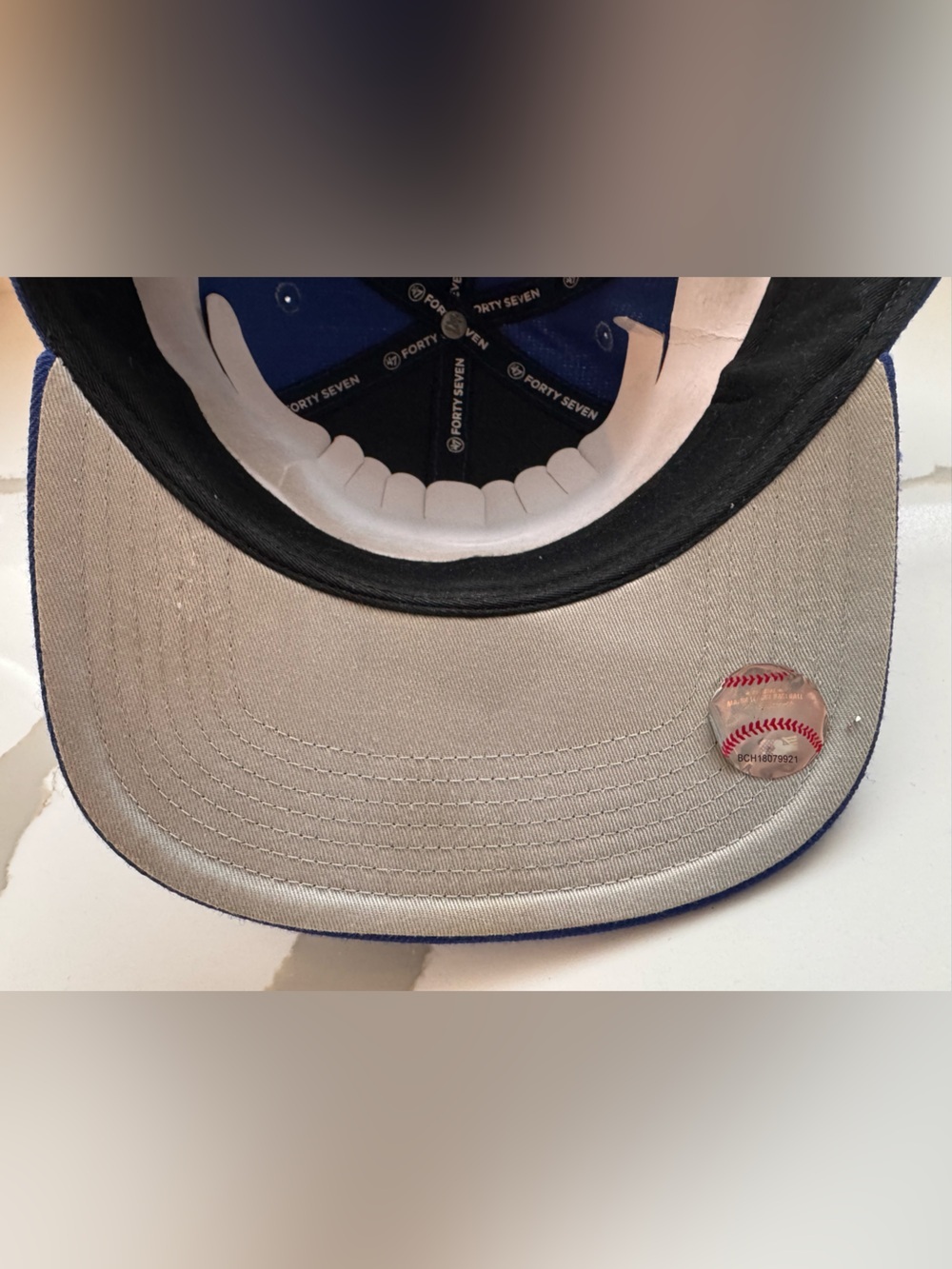 Rare '47 Brand Seattle Mariners Trident Hat - Royal Blue Mono - Picture 6 of 12